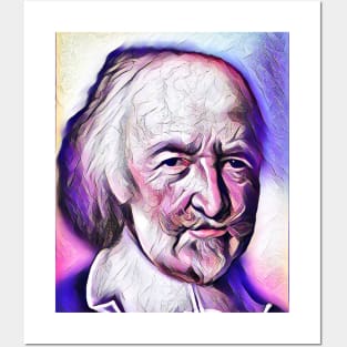 Thomas Hobbes Pink Portrait | Thomas Hobbes Artwork 7 Posters and Art